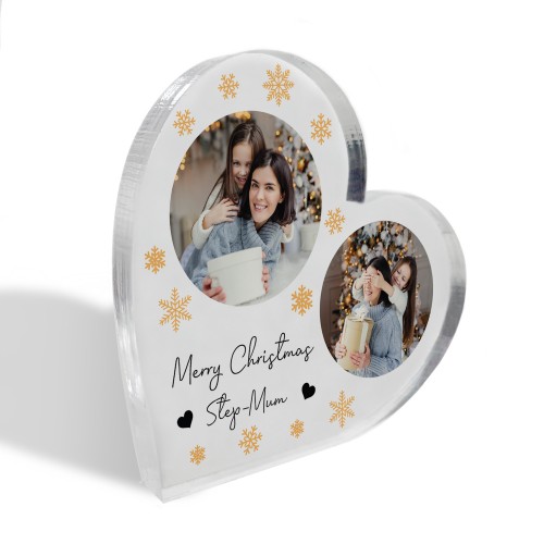 Merry Christmas Step Mum Gift Personalised Acrylic Plaque