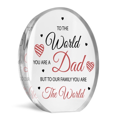 Dad Gifts Acrylic Plaque Dad Gifts Christmas Birthday Gift