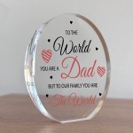 Dad Gifts Acrylic Plaque Dad Gifts Christmas Birthday Gift