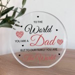 Dad Gifts Acrylic Plaque Dad Gifts Christmas Birthday Gift