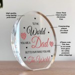 Dad Gifts Acrylic Plaque Dad Gifts Christmas Birthday Gift