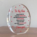 Boyfriend Gift Husband Birthday Christmas Valentines Gift MY MAN