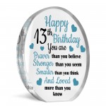 13th Birthday Gifts For Son Grandson Nephew Acrylic Plaque