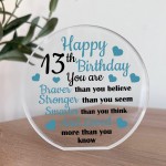 13th Birthday Gifts For Son Grandson Nephew Acrylic Plaque