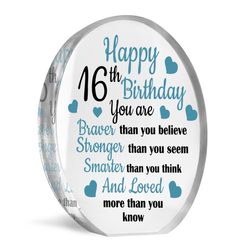 16th Birthday Gifts For Son Grandson Nephew Acrylic Plaque