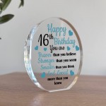 16th Birthday Gifts For Son Grandson Nephew Acrylic Plaque