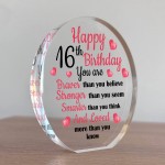 16th Birthday Gifts For Daughter Granddaughter Niece Plaque