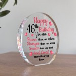 16th Birthday Gifts For Daughter Granddaughter Niece Plaque