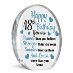 18th Birthday Gifts For Son Grandson Nephew Acrylic Plaque