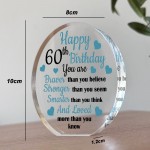 60th Birthday Gifts For Dad Uncle Son Grandad Acrylic Plaque