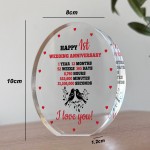 1st Anniversary Wedding Gifts for Wife Couple Gifts Acrylic Sign