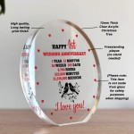 1st Anniversary Wedding Gifts for Wife Couple Gifts Acrylic Sign