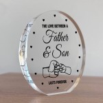 Dad Gifts from Son Beautiful Acrylic Plaque Father And Son