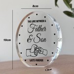 Dad Gifts from Son Beautiful Acrylic Plaque Father And Son