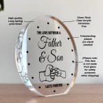 Dad Gifts from Son Beautiful Acrylic Plaque Father And Son