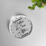 Dad Gifts from Son Beautiful Acrylic Plaque Father And Son