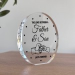 Dad Gifts from Son Beautiful Acrylic Plaque Father And Son