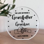 Grandad Gifts from Grandson Beautiful Acrylic Plaque