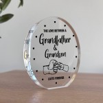 Grandad Gifts from Grandson Beautiful Acrylic Plaque