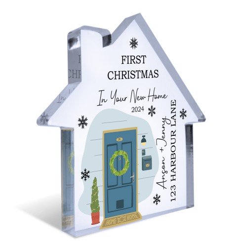 Personalised First Christmas In New Home House Warming Gifts 