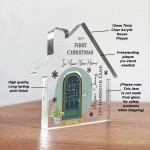 Personalised First Christmas In Your New Home Acrylic Christmas 