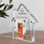 First Christmas in Your New Home Gift Personalised Acrylic