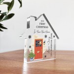 First Christmas in Your New Home Gift Personalised Acrylic