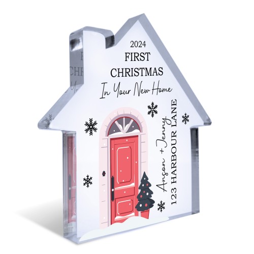 1st Christmas In Your New Home Personalised House Warming Gifts