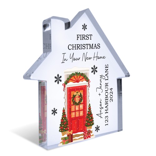 Personalised First Christmas New Home Acrylic Ornament Gifts