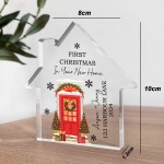 Personalised First Christmas New Home Acrylic Ornament Gifts