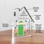 Personalised First Christmas In Your New Home Plaque Gift 