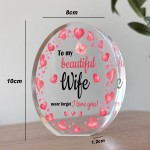 Wife Gifts Best Wife Birthday Gift for Wife Christmas Plaque