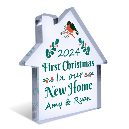 Personalised First Christmas in Our New Home Gift For Couple