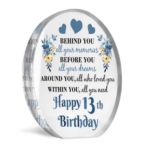 Novelty 13th Birthday Gifts For Son Grandson Inspirational Sign