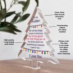 Sister Gifts Acrylic Plaque Sister Gifts Christmas From Brother