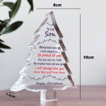 Son Gifts Acrylic Plaque Son Gifts Christmas From Mum Dad