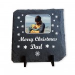 Personalised Dad Christmas Slate Photo Plaque Gifts For Dad