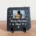 Personalised Dad Christmas Slate Photo Plaque Gifts For Dad