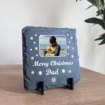 Personalised Dad Christmas Slate Photo Plaque Gifts For Dad