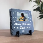 Personalised Dad Christmas Slate Photo Plaque Gifts For Dad