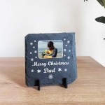 Personalised Dad Christmas Slate Photo Plaque Gifts For Dad