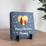 Personalised Mummy Christmas Slate Photo Plaque Gifts For Mummy