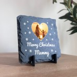 Personalised Mummy Christmas Slate Photo Plaque Gifts For Mummy