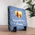 Personalised Mummy Christmas Slate Photo Plaque Gifts For Mummy