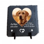 Pet Loss Memorial Plaque Personalised with Photo and Text