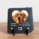 Pet Loss Memorial Plaque Personalised with Photo and Text