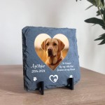 Pet Loss Memorial Plaque Personalised with Photo and Text