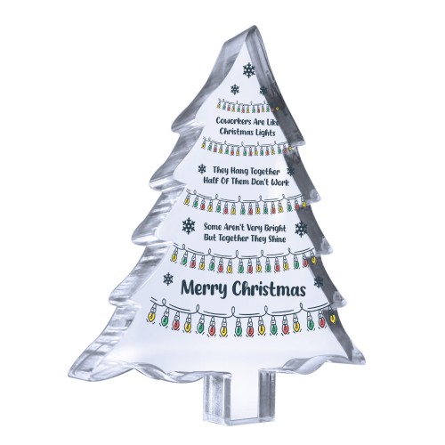 Funny Colleague Gift For Christmas Acrylic Christmas Tree