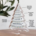 Funny Colleague Gift For Christmas Acrylic Christmas Tree