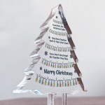 Funny Colleague Gift For Christmas Acrylic Christmas Tree